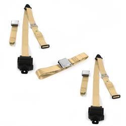 SafeTBoy 3-Point Retractable Airplane Buckle Lap Belts for 1967-1970 MUSTANG - STBD0CD8
