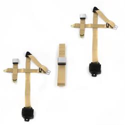 SafeTBoy 3-Point Retractable Airplane Buckle Lap Belts STBD0D9A