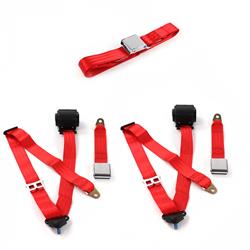 SafeTBoy 3-Point Retractable Airplane Buckle Lap Belts for 1961-1964 IMPALA - STBD0DF9