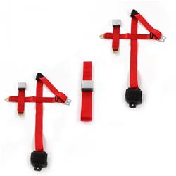 SafeTBoy 3-Point Retractable Airplane Buckle Lap Belts STBD0E96