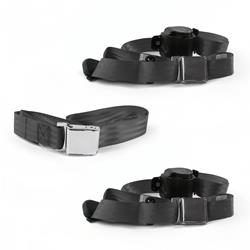 SafeTBoy 3-Point Retractable Airplane Buckle Lap Belts STBD116D