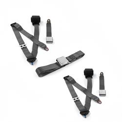 SafeTBoy 3-Point Retractable Airplane Buckle Lap Belts for 1949-1951 MERCURY, 1950-1951 MONTEREY - STBD118B