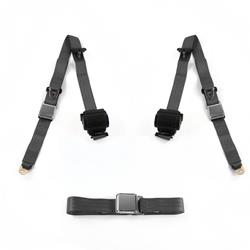 SafeTBoy 3-Point Retractable Airplane Buckle Lap Belts STBD11B2