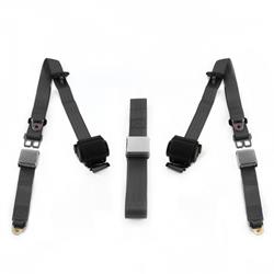 SafeTBoy 3-Point Retractable Airplane Buckle Lap Belts STBD11D0