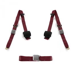SafeTBoy 3-Point Retractable Airplane Buckle Lap Belts STBD1265