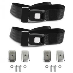 SafeTBoy 2-Point Push Button Buckle Lap Belts for 1968-1979 BEETLE, 1971-1980 SUPER BEETLE - STBD12A1