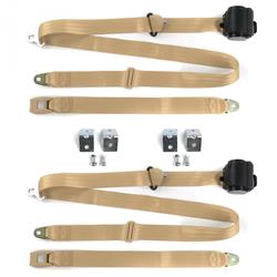 SafeTBoy 2-Point Push Button Buckle Lap Belts for 1964-1966 MUSTANG - STBD12D0