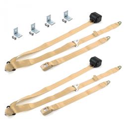 SafeTBoy 2-Point Push Button Buckle Lap Belts for 1971-1977 COMET, MAVERICK - STBD12F4