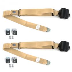SafeTBoy 2-Point Push Button Buckle Lap Belts for 1980-1986 F-150 - STBD12FD