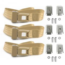 SafeTBoy 2-Point Push Button Buckle Lap Belts for 1967-1970 MUSTANG - STBD1570