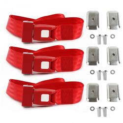 SafeTBoy 2-Point Push Button Buckle Lap Belts STBD1661