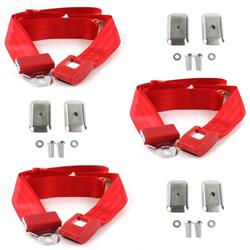 SafeTBoy 2-Point Push Button Buckle Lap Belts STBD168F