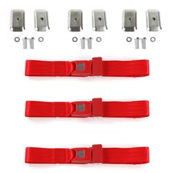 SafeTBoy 2-Point Push Button Buckle Lap Belts STBD16B6