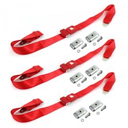 SafeTBoy 2-Point Push Button Buckle Lap Belts for 1971-1973 MUSTANG - STBD16C4