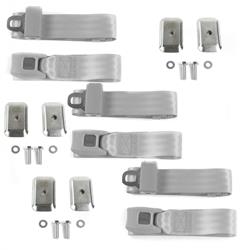SafeTBoy 2-Point Push Button Buckle Lap Belts for 1964-1966 MUSTANG - STBD17DC
