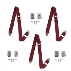SafeTBoy 2-Point Push Button Buckle Lap Belts for 1964-1966 MUSTANG - STBD1A47