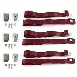 SafeTBoy 2-Point Push Button Buckle Lap Belts for 1971-1973 MUSTANG - STBD1A65