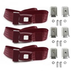 SafeTBoy 2-Point Push Button Buckle Lap Belts for 1984-2001 CHEROKEE - STBD1ADF