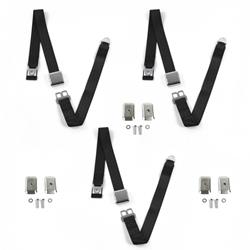 SafeTBoy 2-Point Airplane Buckle Lap Belts for 1969-1974 E-100 ECONOLINE, E-200 ECONOLINE, E-300 ECONOLINE - STBD1B1F