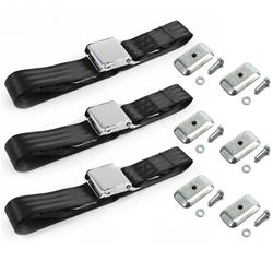 SafeTBoy 2-Point Airplane Buckle Lap Belts for 1937 MODEL 74, 1938 MODEL 82 A, 1939-1940 STANDARD - STBD1B58