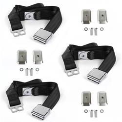 SafeTBoy 2-Point Airplane Buckle Lap Belts for 1955-1974 KARMANN GHIA - STBD1B82