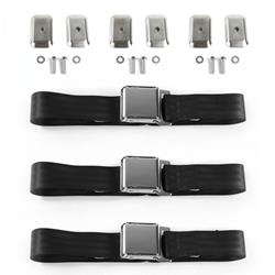 SafeTBoy 2-Point Airplane Buckle Lap Belts STBD1B8B