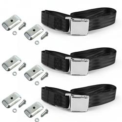 SafeTBoy 2-Point Airplane Buckle Lap Belts for 1962-1967 CLUB WAGON, 1961-1967 ECONOLINE, 1962-1965 STATION BUS - STBD1B97