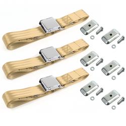 SafeTBoy 2-Point Airplane Buckle Lap Belts for 1964-1966 MUSTANG - STBD1CAF
