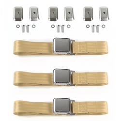 SafeTBoy 2-Point Airplane Buckle Lap Belts for 1962-1965 CHEVY II - STBD1CE1