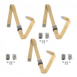 SafeTBoy 2-Point Airplane Buckle Lap Belts for 1984-2001 CHEROKEE - STBD1D49
