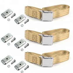 SafeTBoy 2-Point Airplane Buckle Lap Belts for 1957-1958 ROADMASTER - STBD1D72