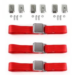 SafeTBoy 2-Point Airplane Buckle Lap Belts for 1969-1974 E-100 ECONOLINE, E-200 ECONOLINE, E-300 ECONOLINE - STBD1D89