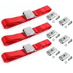 SafeTBoy 2-Point Airplane Buckle Lap Belts for 1979-1986 CAPRI, 1979-1993 MUSTANG - STBD1DAC