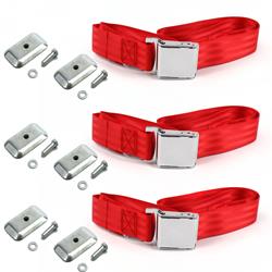 SafeTBoy 2-Point Airplane Buckle Lap Belts for 1949-1967 TRANSPORTER - STBD1EB0