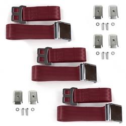 SafeTBoy 2-Point Airplane Buckle Lap Belts for 1960-1961 FAIRLANE, GALAXIE - STBD21A7