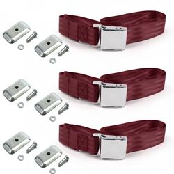SafeTBoy 2-Point Airplane Buckle Lap Belts for 1958-1960 THUNDERBIRD - STBD21B8