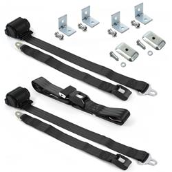 SafeTBoy 2-Point Retractable Push Button Buckle Lap Belts STBD2254