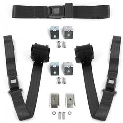 SafeTBoy 2-Point Retractable Push Button Buckle Lap Belts for 1970-1981 CAMARO, FIREBIRD - STBD226B