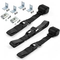 SafeTBoy 2-Point Retractable Push Button Buckle Lap Belts STBD22C0