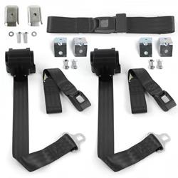 SafeTBoy 2-Point Retractable Push Button Buckle Lap Belts STBD22F9