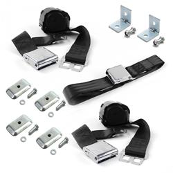 SafeTBoy 2-Point Retractable Airplane Buckle Lap Belts STBD29AF