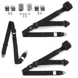 SafeTBoy 3-Point Retractable Push Button Buckle Lap Belts for 1967-1976 THUNDERBIRD - STBD316A