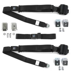 SafeTBoy 3-Point Retractable Push Button Buckle Lap Belts STBD31B3