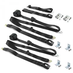 SafeTBoy 3-Point Retractable Push Button Buckle Lap Belts for 1954-1956 ROADMASTER - STBD31D6