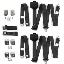 SafeTBoy 3-Point Retractable Push Button Buckle Lap Belts for 1957-1958 ROADMASTER - STBD31D8