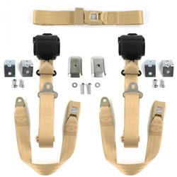 SafeTBoy 3-Point Retractable Push Button Buckle Lap Belts STBD3256