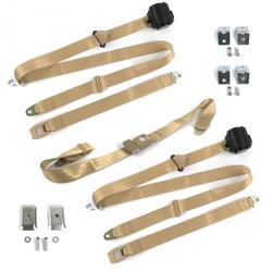 SafeTBoy 3-Point Retractable Push Button Buckle Lap Belts STBD323C