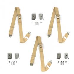SafeTBoy 3-Point Retractable Push Button Buckle Lap Belts STBD3236