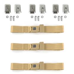 SafeTBoy 3-Point Retractable Push Button Buckle Lap Belts STBD3240