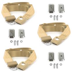 SafeTBoy 3-Point Retractable Push Button Buckle Lap Belts for 1971-1973 MUSTANG - STBD3264